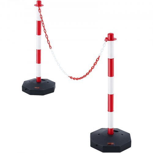thumbnail image 2 of RoadHero Traffic Delineator Cones [4 Pack] - Expandable Safety Barriers With Fillable Base & Chain 2 of 13
