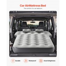 Car Air Mattress Inflatable Car Camping Travel Bed Sleeping Pad Built in Pump