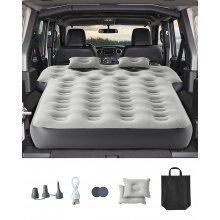 Car Air Mattress Inflatable Car Camping Travel Bed Sleeping Pad Built in Pump