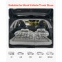 VEVOR Car Air Mattress, Inflatable Car Camping Mattress, Flocking Thickened Travel Beds, Comfortable and Durable Portable Sleeping Pad with Air Pump, Nozzle, Carry Bag, Fits Most SUV MPV Sedan, Gray