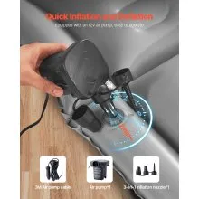 Car Air Mattress Inflatable Camping Travel Sleeping Bed Air Pump SUV MPV Sedan