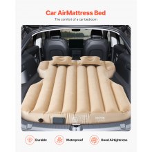 Car Air Mattress Inflatable Car Camping Travel Bed Sleeping Pad Built in Pump