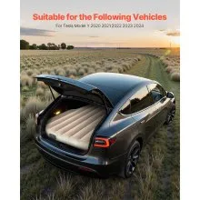 Car Air Mattress Inflatable Car Camping Travel Bed Sleeping Pad Built in Pump