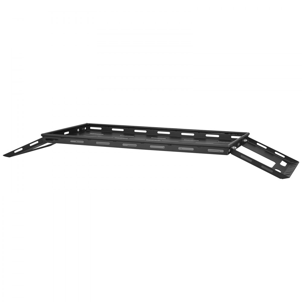 VEVOR Rear Trunk Cargo Rack, for 2007-2024 Jeep Wrangler JK 4-Door Hardtops, 300 lbs Capacity, Carbon Steel Basket Tray Interior Storage Luggage Carrier with Net, Shelf Stand Organizer for Camping Trip Gear, Black
