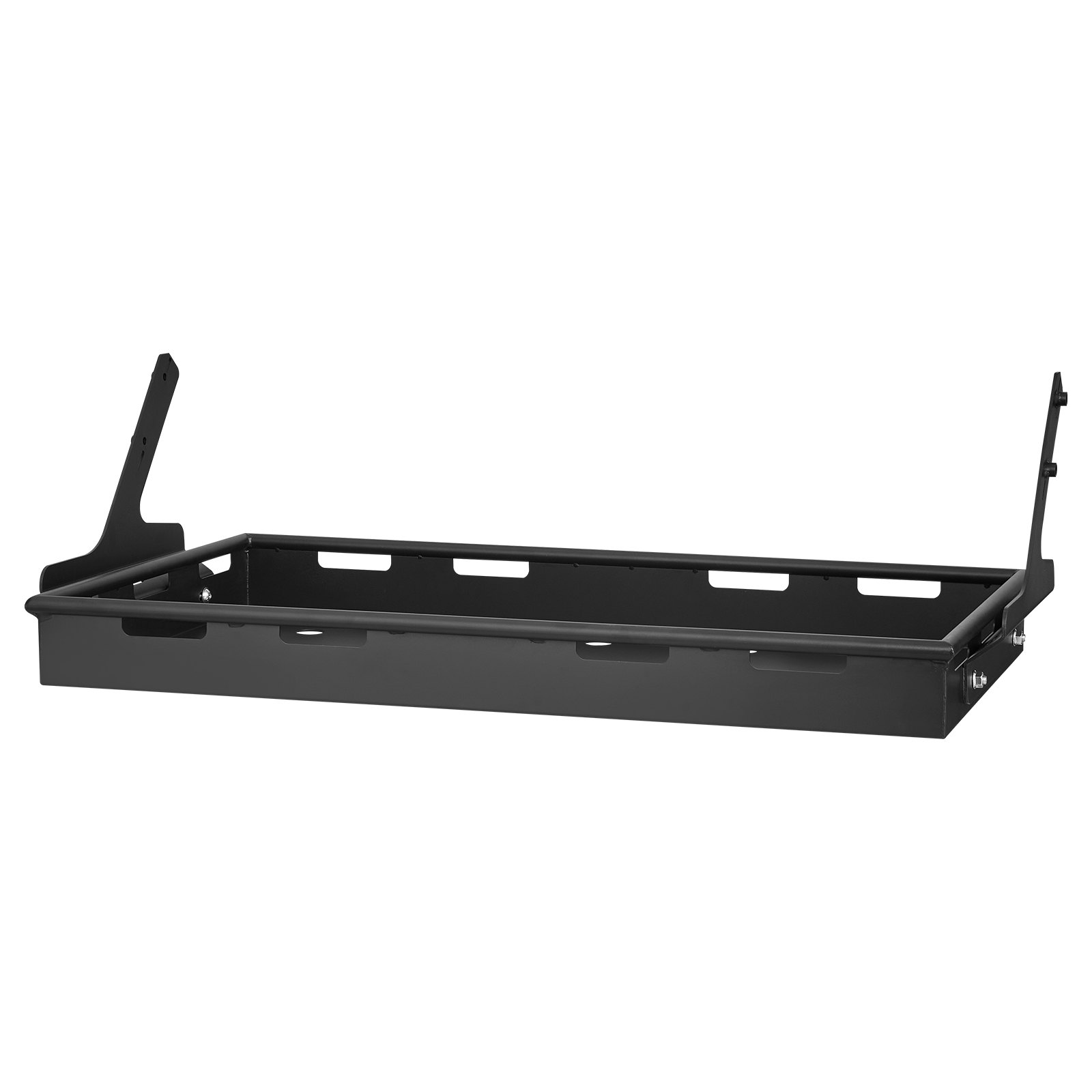 VEVOR Rear Trunk Cargo Rack, for 2018-2024 Jeep Wrangler JLU Sky One-Touch Power Top 4-Door Hardtops, 300 lbs, Carbon Steel Basket Tray Interior Storage Luggage Carrier with Net, Shelf Stand Organizer for Camping