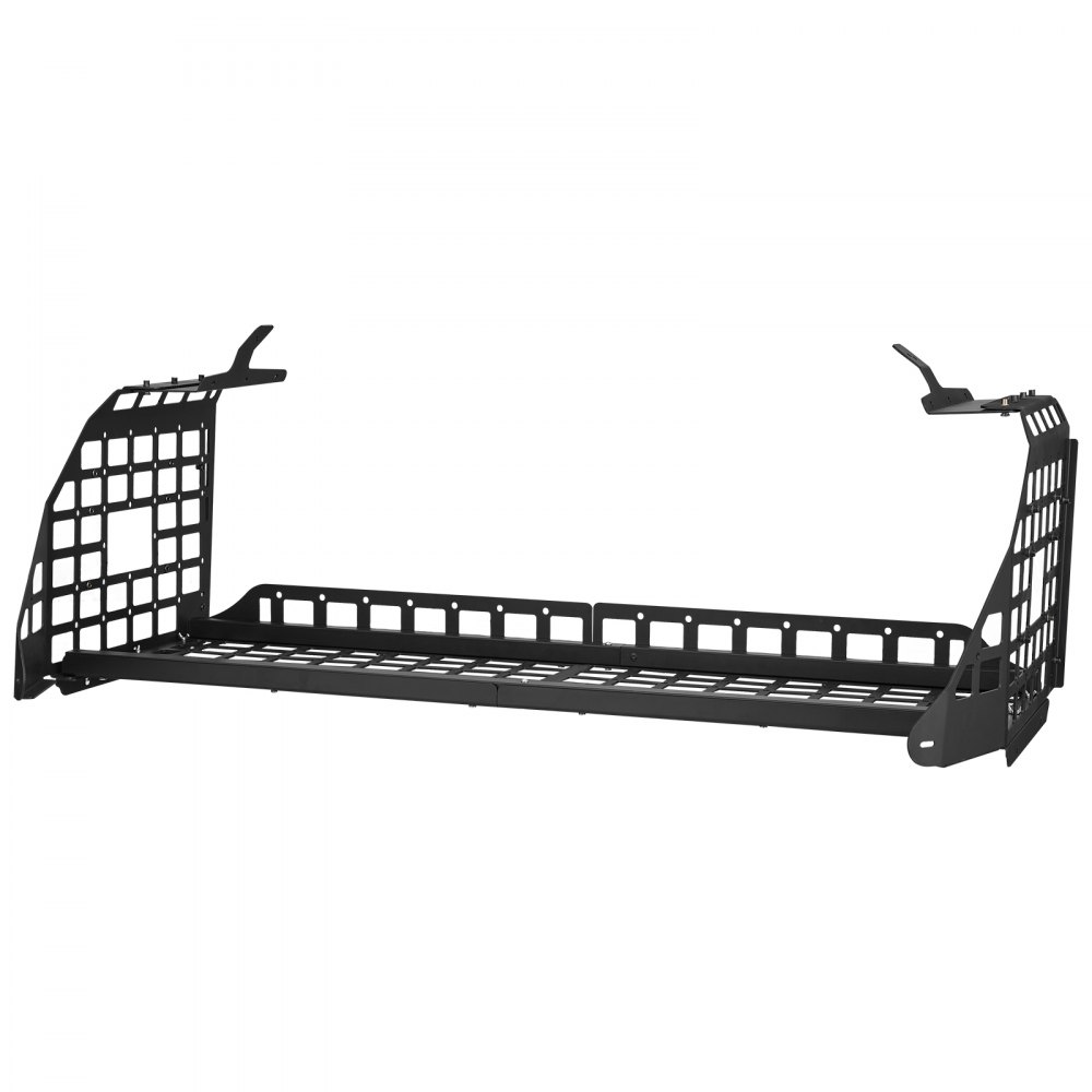 VEVOR Rear Trunk Cargo Rack, for 2010-2024 Toyota 4Runner, 220 lbs Capacity, Aluminum Alloy Basket Tray Interior Storage Luggage Carrier, Adjustable Height Shelf Stand Organizer for Camping Trip Gear