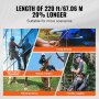 VEVOR Arborist stromolezecké lano polyester s dvojitým opletom 1/2" x 220' 48-vláknové