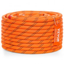 VEVOR Arborist Tree Climbing Rope Double Braid Polyester 1/2" x 120' 48-Strand