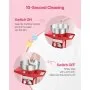 Commercial Cotton Candy Machine with Cart Sugar Floss Maker 1000W for Party Red