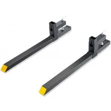 VEVOR Pallet Forks, 2000 lbs Capacity Clamp on Pallet Forks, 43" Tractor Bucket Forks, Heavy Duty Front Loader Attachment for Tractor, Skid Steer, Loader Bucket, Tractor Forks for Agriculture and Farm