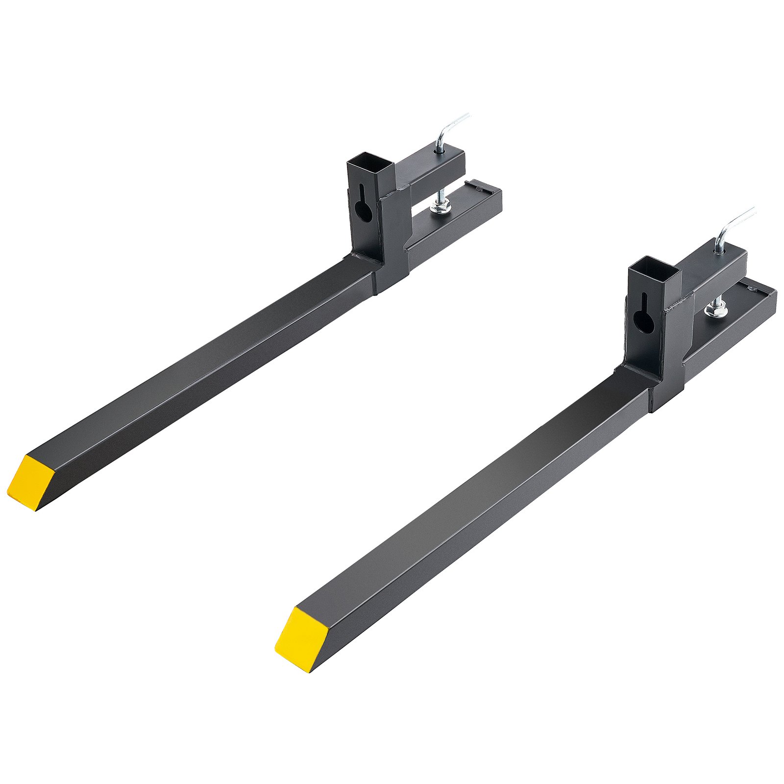 VEVOR Pallet Forks, 907kg Capacity Clamp on Pallet Forks, 1090mm Tractor Bucket Forks, Heavy Duty Front Loader Attachment for Tractor, Skid Steer, Loader Bucket, Tractor Forks for Agriculture and Far