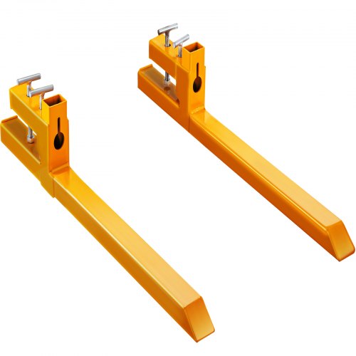 Vevor Clamp On Pallet Forks 43'' 1500lbs Heavy Duty para pala cargadora Skid Steer