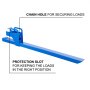 VEVOR Clamp On Pallet Forks 50inch Length, Tractor Bucket Forks 990lbs Lifting Capacity, Bucket Forks For Tractor Loader Skid Steers, 2 Heavy Duty Steel Loader Bucket Attachments, in Blue