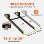 VEVOR Pallet Forks, 2000 lbs Tractor Bucket Forks, 60" Total Length Clamp on Pallet Forks with Adjustable Stabilizer bar, Heavy Duty Pallet Forks for Tractor Attachments, Skid Steer, Loader Bucket