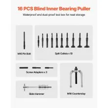 16pcs Blind Hole Bearing Puller Internal Extractor Remover Slide Hammer