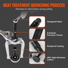 VEVOR Blind Hole Bearing Puller Set, 16-in-1 Inner Bearing Race and Seal Extractor Kit, Slide Hammer Pilot Insert Inner Internal Bearing Removal Tool Set, 10 Adjustable Collects and Counterstay