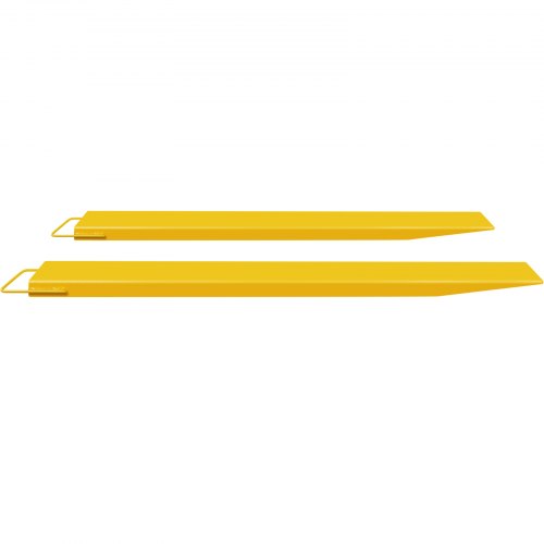 VEVOR Pallet Fork Extension 72 Inch Length 4.5 Inch Width, Heavy Duty Alloy Steel Fork Extensions for forklifts, 1 Pair Forklift Extension, Yellow