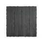 Baldosas entrelazadas VEVOR, paquete de 36, 30 x 30 cm, 36 pies cuadrados (36 pies cuadrados), de plástico, impermeables, para exteriores, para cualquier clima, para terrazas, porches, piscinas, balcones y patios, color gris oscuro.