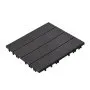 Baldosas entrelazadas VEVOR, paquete de 36, 30 x 30 cm, 36 pies cuadrados (36 pies cuadrados), de plástico, impermeables, para exteriores, para cualquier clima, para terrazas, porches, piscinas, balcones y patios, color gris oscuro.