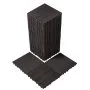 VEVOR Interlocking Deck Tiles, 36 Pack,11.6"x11.6" 36 sq. ft Plastic Waterproof Outdoor Flooring All Weather Use, Patio Floor Decking Covering Tiles for Porch Poolside Balcony Backyard, Dark Brown