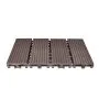 VEVOR Interlocking Deck Tiles Plastic Wood, 10 Pack,12"x12" 10 sq. ft Waterproof Outdoor Flooring All Weather Use, Patio Floor Decking Covering Tiles for Porch Poolside Balcony Backyard, Dark Brown