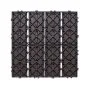 VEVOR Interlocking Deck Tiles Plastic Wood, 10 Pack,12"x12" 10 sq. ft Waterproof Outdoor Flooring All Weather Use, Patio Floor Decking Covering Tiles for Porch Poolside Balcony Backyard, Dark Brown