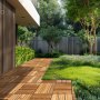 VEVOR Interlocking Deck Tiles Solid Wood, 10 Pack,12"x12" Waterproof Camphor Pine Wood Flooring All Weather Use, Patio Floor Decking Covering Tiles for Porch Poolside Balcony Backyard, (Wooden)