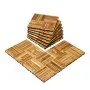 VEVOR Interlocking Deck Tiles Solid Wood, 10 Pack,12"x12" Waterproof Camphor Pine Wood Flooring All Weather Use, Patio Floor Decking Covering Tiles for Porch Poolside Balcony Backyard, (Wooden)