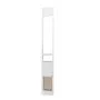 VEVOR Dog Door for Sliding Glass Door, 75 7/8"-80 11/16" Adjustable Height Doggy Door for Sliding Doors, Aluminum Frame Tempered Glass Pet Door with Hinge Structure Flap and Lock for Small-Sized Dogs