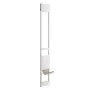 VEVOR Dog Door for Sliding Glass Door, 75 7/8"-80 11/16" Adjustable Height Doggy Door for Sliding Doors, Aluminum Frame Tempered Glass Pet Door with Hinge Structure Flap and Lock for Small-Sized Dogs