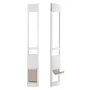 VEVOR Dog Door for Sliding Glass Door, 75 7/8"-80 11/16" Adjustable Height Doggy Door for Sliding Doors, Aluminum Frame Tempered Glass Pet Door with Hinge Structure Flap and Lock for Small-Sized Dogs