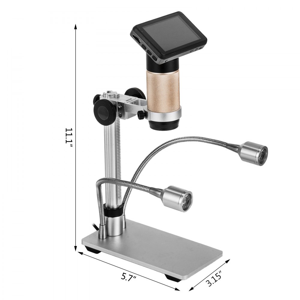 Hdmi Digital Microscope For Pcb Repair Adsm201 3mp 10x-300x Magnification 1080p
