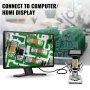 Hdmi Digital Microscope For Pcb Repair Adsm201 3mp 10x-300x Magnification 1080p