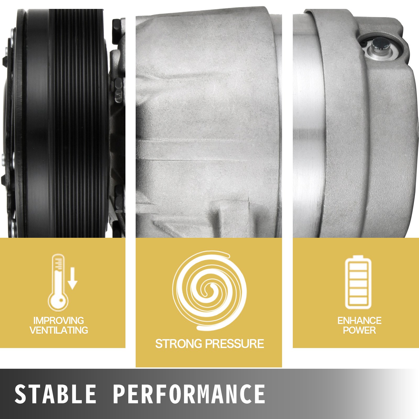 VEVOR Air Conditioning Compressor Holden Commodore Ecotec V6 engine A/C Compressor Clutch for Holden Commodore 1997-2004 (Holden Commodore 1997-2004)