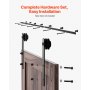 VEVOR 10FT Sliding Barn Door Hardware Kit for Single Sliding Barn Door I-shape