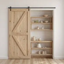 VEVOR 10FT Sliding Barn Door Hardware Kit for Single Sliding Barn Door I-shape