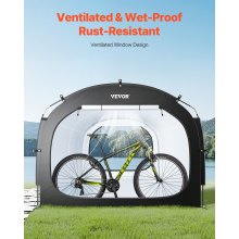 VEVOR Outdoor Bike Storage Tent Spacious Waterproof Bike Tent for 5 Bikes