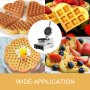 Commercial Heart Shaped Ice Cream Waffle Maker Sturdy Support Nonstick 1200w