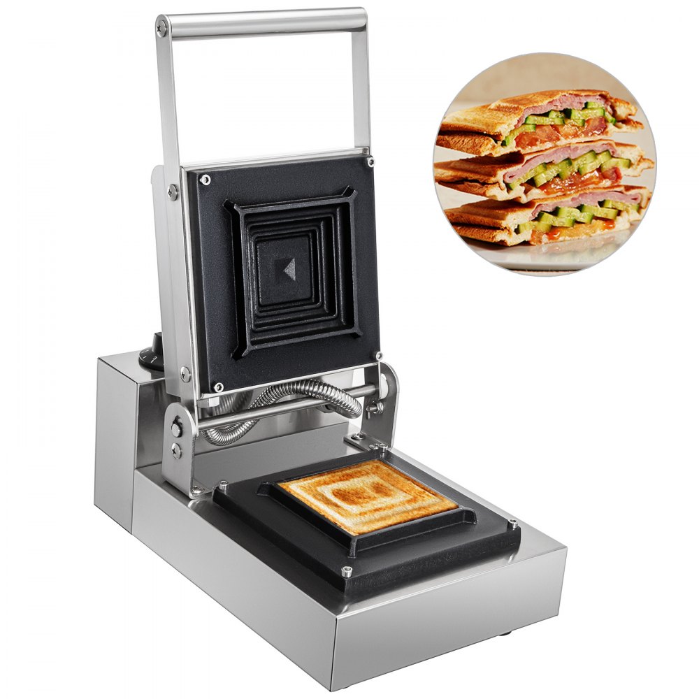 Vevor Commercial Sandwich Machine, Commercial Sandwich Press 1 Pc Sandwich Maker