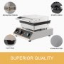 Commercial Heart Shaped Ice Cream Waffle Maker 50~300℃ 1750w Sturdy Support
