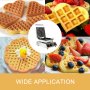 Commercial Heart Shaped Ice Cream Waffle Maker 50~300℃ 1750w Sturdy Support