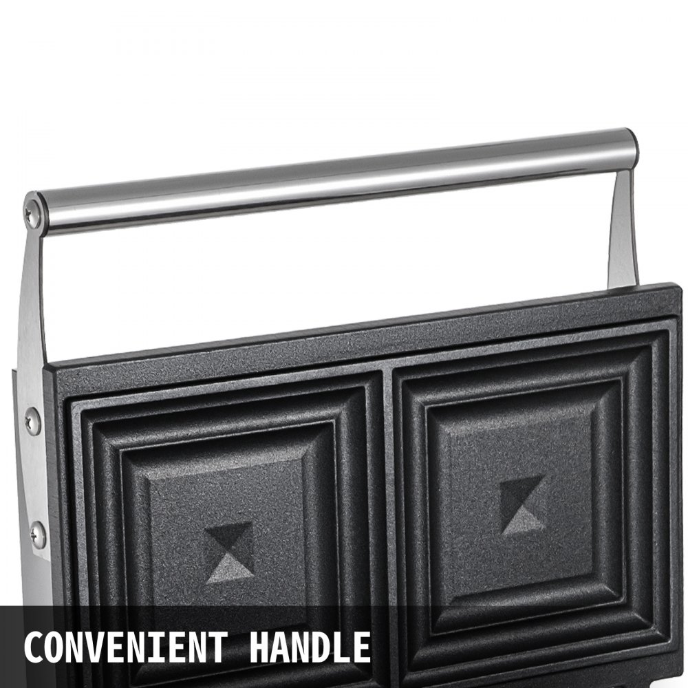 VEVOR 1550W Waffle Maker Nonstick Sandwich Toaster Machine Pancake Breakfast