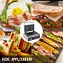 VEVOR 1550W Waffle Maker Nonstick Sandwich Toaster Machine Pancake Breakfast