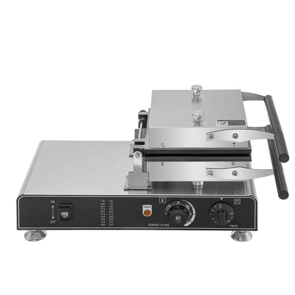 VEVOR Commercial Waffle Maker Electric Round Nonstick Home Pancake Baker 1600W