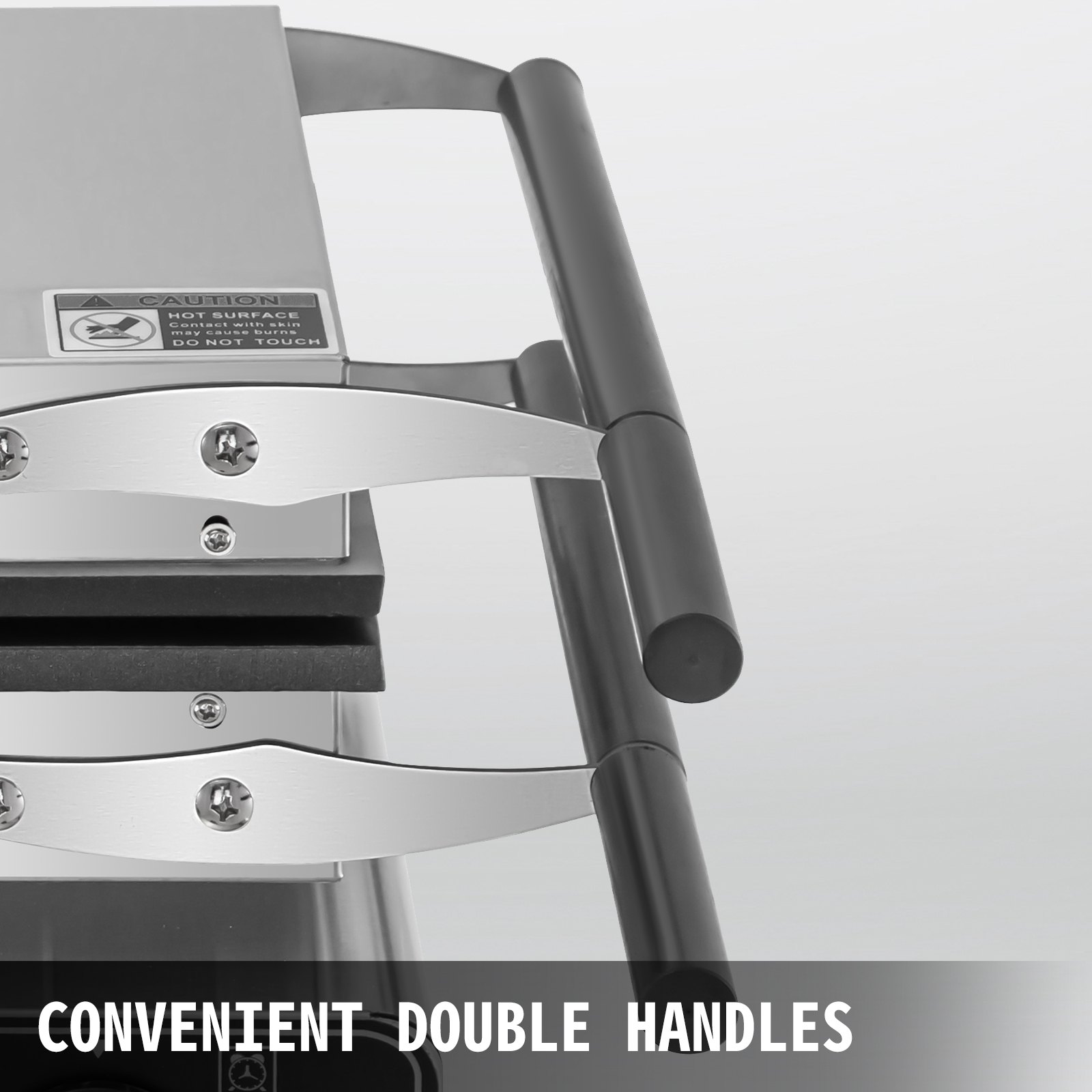 VEVOR Commercial Waffle Maker Electric Round Nonstick Home Pancake Baker 1600W