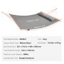 VEVOR Double Quilted Fabric Hammock with Hardwood Spreader Bar Detachable Pillow
