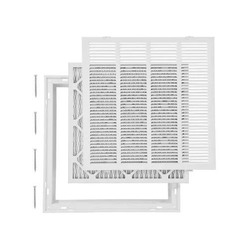 Return Air Filter Grille Fits W20 x H20 In Duct Opening Air Grille with Filter