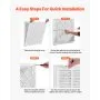 Return Air Filter Grille Fits W20 x H20 In Duct Opening Air Grille with Filter