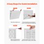Return Air Filter Grille Fits W30 x H20 In Duct Opening Air Grille with Filter