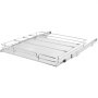 VEVOR pull out cabinet organizer, chrome wire frame with slide-out tray for kitchen storage solutions.